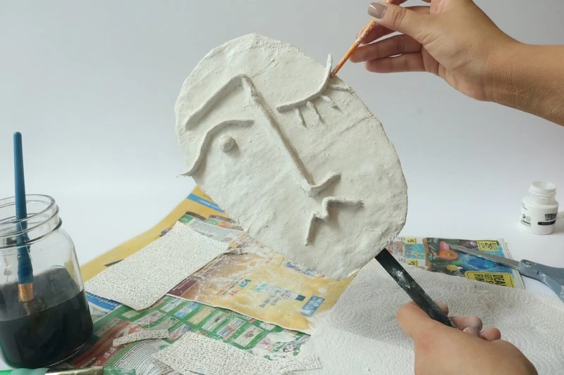 Abstract Face Sculpture